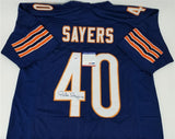 Gale Sayers Signed Chicago Bears Jersey (PSA COA) 4xPro Bowl Running Back / HOF