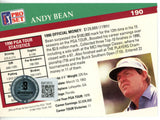 Andy Bean Autographed 1991 Pro Set #190 Trading Card Beckett 44833