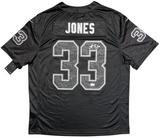 AARON JONES SIGNED GREEN BAY PACKERS #33 NIKE LIMITED RFLCTV JERSEY BECKETT