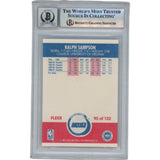 Ralph Sampson Autographed 1987 Fleer #95 Slabbed Trading Card Beckett 50344