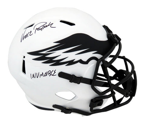 Vince Papale Signed Eagles Lunar Eclipse Riddell F/S Rep Helmet w/Insc -(SS COA)