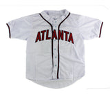 Evan Gattis Signed Atlanta Custom White Jersey with "El Oso Blanco" Inscription