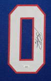 FRAMED NEW YORK GIANTS BRIAN BURNS AUTOGRAPHED JERSEY JSA COA