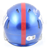 Abdul Carter Autographed New York Giants Speed Mini Helmet - Beckett W Hologram