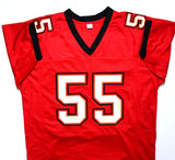 Derrick Brooks Autographed Red Pro Style Jersey w/SB Champs-Beckett W Hologram