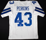 Don Perkins Signed Dallas Cowboys Jersey Inscribed "ROH 76" (JSA COA) All Pro FB