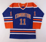 Mark Messier Signed Edmonton Oilers Jersey (JSA) 6xStanley Cup Champion / Center