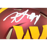 Frankie Luvu Autographed Washington Commanders Mini Helmet Beckett Witness 51709