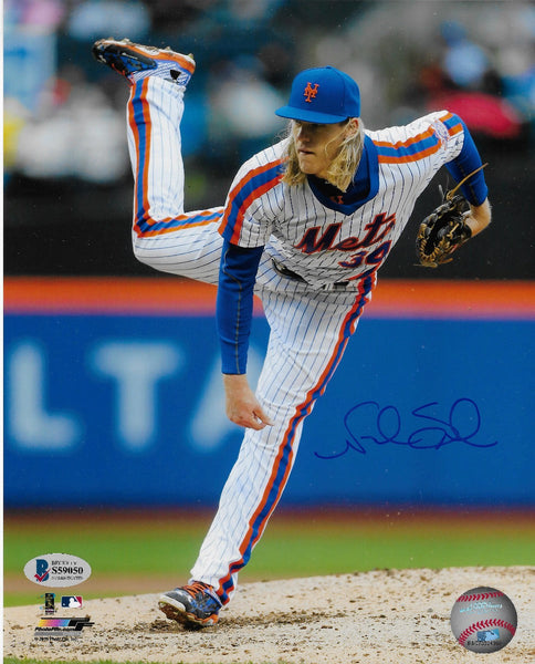 Noah Syndergaard Autographed New York Mets 8x10 Photo Beckett Authenticated