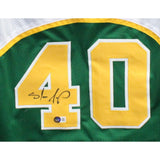 Shawn Kemp Autographed/Signed Pro Style Jersey Green Beckett 42558