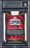 Clippers Shai Gilgeous-Alexander Signed 2018 Select #7 Rookie Card BAS Slabbed
