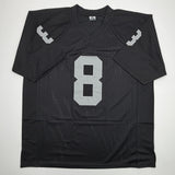 Autographed/Signed Ray Guy HOF Oakland Las Vegas Black Football Jersey JSA COA