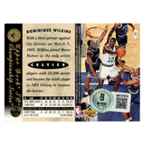Dominique Wilkins Autographed 1995 Upper Deck #35 Trading Card Beckett 54186