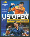 Novak Djokovic Authentic Signed 2018 US Open Daily Program Cover BAS #BG83126