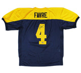 Brett Favre Signed Green Bay Packers 75th Anniversary 1994 M&N Navy/Gold Jersey