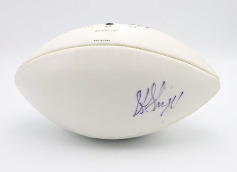 Sterling Sharpe Autographed White Panel Wilson NFL Football -- GB Packers JSA COA