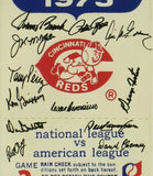 Johnny Bench Tony Perez Signed Cincinnati Red Signed 75 World Series Mega Ticket