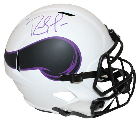Randy Moss Autographed Minnesota Vikings F/S Lunar Helmet BAS 40228