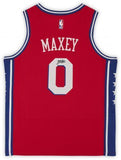 Frmd Tyrese Maxey Philadelphia 76ers Signed Jordan Brand 2020-21 Red Jersey