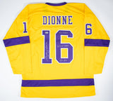 Marcel Dionne Signed Los Angeles Kings Yellow Jersey 3 Inscriptions (Beckett)