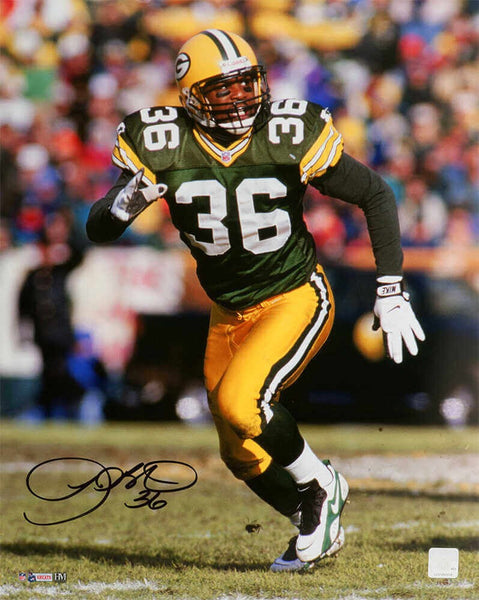 LeRoy Butler Signed Green Bay Packers Action 16x20 Photo - (SCHWARTZ COA)
