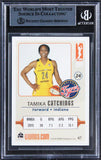 Fever Tamika Catchings "God Bless!" Signed 2016 WNBA #47 Card BAS Slabbed