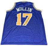 CHRIS MULLIN SIGNED GOLDEN STATE WARRIORS #17 BLUE BASKETBALL JERSEY BECKETT