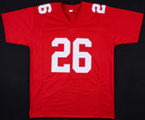 Saquon Barkley Signed New York Giants Jersey (JSA Holo) #1 R.B. Pick 2018 Draft