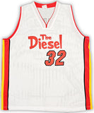 MIAMI HEAT SHAQUILLE SHAQ O'NEAL AUTOGRAPHED WHITE JERSEY BECKETT WITNESS 215720