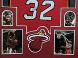 FRAMED MIAMI HEAT SHAQUILLE O'NEAL AUTOGRAPHED SIGNED JERSEY JSA COA