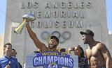 Aaron Donald Signed Los Angeles Rams Super Bowl LVI Champions Logo Football