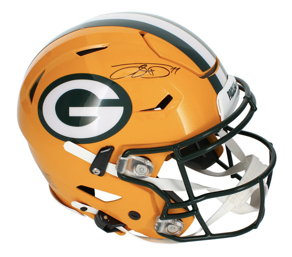Jayden Reed Autographed Green Bay Packers Speedflex Helmet Beckett