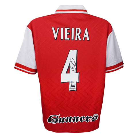 Patrick Vieira Signed Arsenal F C Nike Authentic Jersey (Beckett) Midfielder