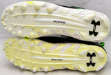 Russell Wilson Autographed Under Armor Cleats Seahawks Size 12.5 RW Holo 42126