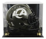 Rams Eric Dickerson "HOF 99" Signed STS F/S Speed Rep Helmet W/ Case BAS Witness