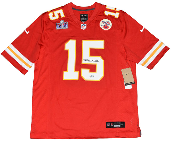 PATRICK MAHOMES SIGNED KANSAS CITY CHIEFS RED NIKE SUPER BOWL LVIII JERSEY BAS