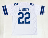 EMMITT SMITH AUTOGRAPHED SIGNED PRO STYLE JERSEY W/ BECKETT COA