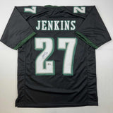 Autographed/Signed Malcolm Jenkins Philadelphia Black Jersey Beckett BAS COA