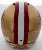 TREY LANCE AUTOGRAPHED 49ERS GOLD FULL SIZE SPEED HELMET BECKETT QR 194741