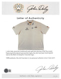 John Daly Authentic Signed Match Worn White Loudmouth Polo Shirt BAS #BK84744