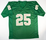 Raghib Rocket Ismail Signed Notre Dame Fighting Irish Green Jersey (Beckett) W.R