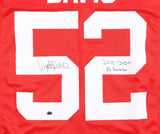 Wyatt Davis Signed Ohio State Buckeyes Jersey (Playball Ink) Giants Off. Lineman