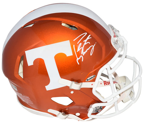 PEYTON MANNING SIGNED TENNESSEE VOLUNTEERS FLASH AUTHENTIC SPEED HELMET FANATICS