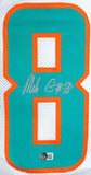 Mike Gesicki Autographed White Pro Style Jersey-Beckett W Hologram *Silver