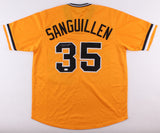 Manny Sanguillen Signed Pirates Jersey (JSA COA) 2xWorld Series Champion Catcher