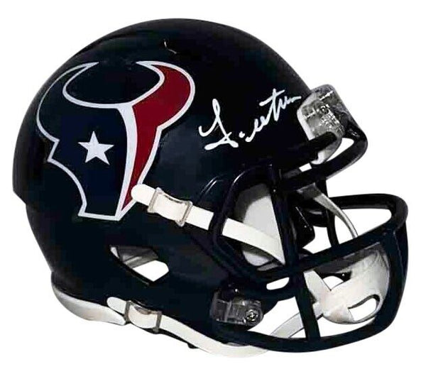 JOHN METCHIE III SIGNED AUTOGRAPHED HOUSTON TEXANS SPEED MINI HELMET BECKETT