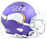Randy Moss Autographed Vikings F/S Tribute Speed Authentic Helmet-Beckett W Holo