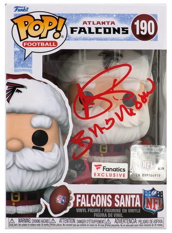 Andre Rison Signed Falcons SANTA Funko Pop Doll #190 w/Bad Moon- (SCHWARTZ COA)