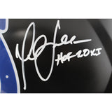 Eric Dickerson Marshall Faulk Signed Indianapolis Colts Pro Helmet HOF BAS 49274