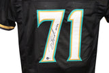 Tony Boselli Autographed/Signed Pro Style Black XL Jersey BAS 40275